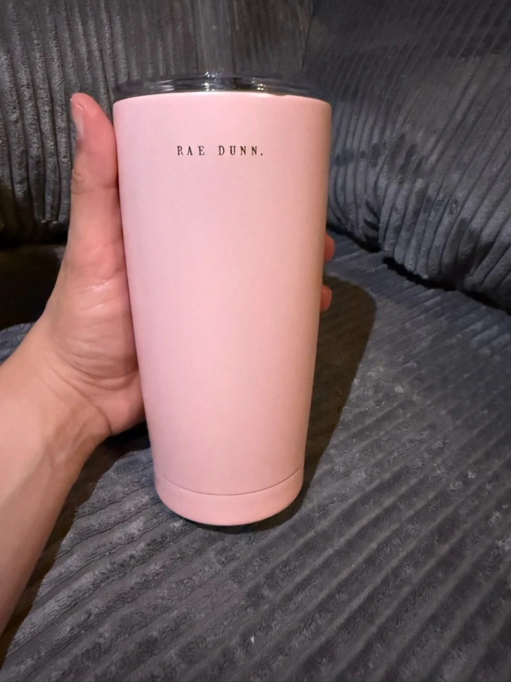 Rae Dunn Pink GIGI Flower Wreath Tumbler